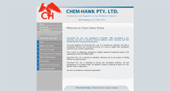 Desktop Screenshot of chemhawk.com.au